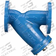 WILKINS Y Strainer: 3 in, Flanged, Perforated, 0.045 in Screen Size, Iron, 10 1/2 in Lg (MPN 3-FSC). Key specifications — Brand: WILKINS; Manufacturer Part Number: 3-FSC; Screen Material: Stainless Steel.