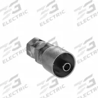PARKER Hydraulic Crimp Fitting: Steel x Steel, Straight, -6 For Hose Dash Size, Female x Genderless (MPN 1FU43-6-6). Key specifications — Fitting Gender: Female x Genderless; Brand: PARKER; For Hose Dash Size: -6; Fitting Connection Type: BSPP x Crimp; Thread Size: 3/8"-19.