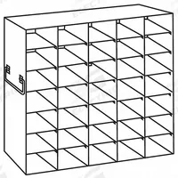 Upright Freezer Rack: 18 1/2 in Overall Lg, 5 3/4 in Overall Wd, Stainless Steel, Handles (MPN 0440245). Key specifications — Includes: Handles; Material: Stainless Steel; Product Type: Upright Freezer Rack; Brand: COLE-PARMER.