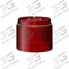 PATLITE Tower Light Module: Steady, 24V DC, Red, 60 mm Overall Dia, 40 mm Overall Ht, LR6 (MPN LR6-E-R+FB295). Key specifications — Brand: PATLITE; Compatible with Series: LR6; Lens Color: Red; Operating Voltage: 24V DC; Manufacturer Part Number: LR6-E-R+FB295.