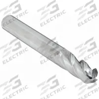 CLEVELAND Ball End Mill: Carbide, 4 Flute, 3/16" Mill Dia, 5/16" LOC, 2" OAL (MPN C63528)