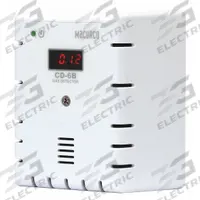 MACURCO Fixed Gas Detector: Macurco Control Panel, Carbon Dioxide, cETLus Certified, Gas Detector (MPN CD-6B). Key specifications — Brand: MACURCO; Operating Voltage: 12 to 24V AC/V DC; Display Type: Digital; Gas Detected: Carbon Dioxide; Measurement Range: Carbon Dioxide (0 to 50,000 ppm); Product Type: Fixed Gas Detector; Mounting Location: Wall; For Use With: Macurco Control Panel.