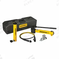 ENERPAC Hydraulic Cylinder and Hand Pump Set: 11 ton Cylinder Nominal Capacity, RC1010, P392 (MPN SCR1010TB). Key specifications — attr96685: HC9206C; attr98870: ENERPAC; attr96682: 10.13 in; attr96683: RC1010; attr96684: P392; attr1160276: Hydraulic Cylinder and Hand Pump Set.