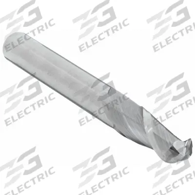 CLEVELAND Ball End Mill: Carbide, 2 Flute, 7/16" Mill Dia, 5/8" LOC, 2-1/2" OAL (MPN C60951) - Carbide Ball End Mills for Aluminum