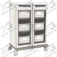 METRO Specialized Medical Supply Cart: Polymer, (4) Swivel, Taupe, 0 Drawers, 1 Shelves (MPN SXRDIVSTOR). Key specifications — Material: Polymer; Brand: METRO; Caster/Wheel Configuration: (4) Swivel; Cabinet Color: Taupe.