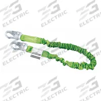 MILLER BY PIP Shock-Absorbing Lanyard: Tubular Webbing, Steel Snap Hook, Steel Snap Hook, 1 Legs (MPN 216M-Z7/4FTGN). Key specifications — Brand: MILLER BY PIP; Color: Green; Visual Load Indicator: Yes; Shock-Absorbing Lanyard Material: Polyester.