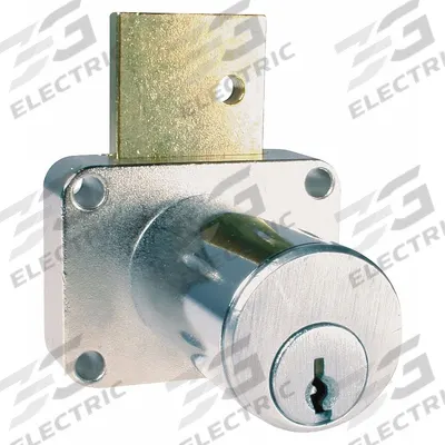 COMPX NATIONAL Deadbolt Lock: Keyed Alike, Horizontal Left, Rectangular, 1 15/64 in Body Ht - Deadbolt Cabinet & Drawer Locks with Interchangeable Cores