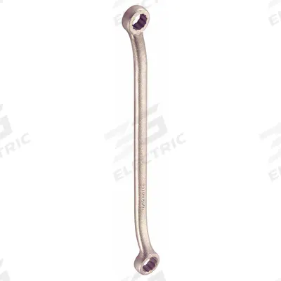 AMPCO Box End Wrench: Natural, 1/2 in_7/16 in Head Size, 7 3/4 in Overall Lg - SAE, Double End, 12-Point, Box End Nonsparking Wrenches