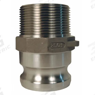 DIXON VALVE & COUPLING Cam and Groove Adapter: 6 in Coupling Size, 6 in -8 Thread Size - Type F Stainless Steel Cam & Groove Fittings