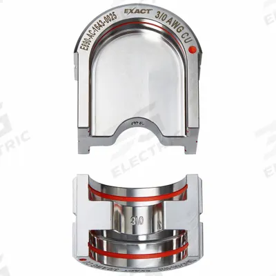 MILWAUKEE Upper and Lower Crimping Die: 3/0 AWG, U Style Dies, For Use With 2779-22 - Milwaukee Replacement Crimping Dies