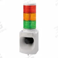PATLITE Audible Alarms: 3 Tier, No Sounder Tier, IP53, Amber/Green/Red, Direct Wire, Wire Leads (MPN LKEH-302FEUL-RYG). Key specifications — Manufacturer Part Number: LKEH-302FEUL-RYG; Brand: PATLITE; Operating Voltage: 24V DC; Light Tier Color: Red.