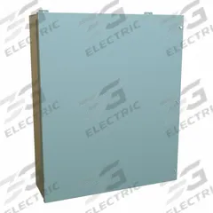 HAMMOND Enclosure: Steel, 36 in x 30 in x 9 in, NEMA 12, w/Panel, Solid Cover, Hinged (MPN 1418JM9). Key specifications — Brand: HAMMOND; Closure Method: Screws; Knockouts: Not Included.