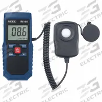 REED INSTRUMENTS Solar Power Meter: Carrying Case/Sensor Cap/Solar Power Meter, LCD, Daylight (MPN R8180). Key specifications — Brand: REED INSTRUMENTS; Digital Display Screen Type: LCD; Includes: Solar Power Meter; Lights Tested: Daylight; Certificate of Calibration: Not Included.