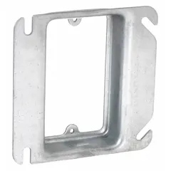 RACO Plaster Ring: Raised, 1 in Raised Ht, Steel, 4 in Overall Lg, 4 in Overall Wd, 1 in Overall Dp (MPN 774). Key specifications — Brand: RACO; Material: Steel; Cover Design: Raised.
