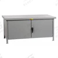 LITTLE GIANT Cabinet Workbench: Steel, 60 in x 30 in, 10,000 lb Overall Load Capacity, Gray, Drawers (MPN WWC-3060-HD). Key specifications — Assembly: Fully Assembled; Brand: LITTLE GIANT.