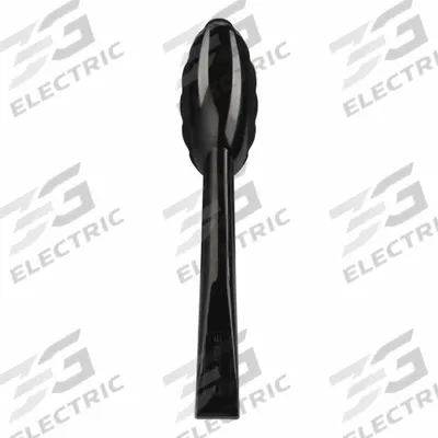 CARLISLE Serving Tongs: 8 7/8 in Overall Lg, Black, NSF Certified, Plastic