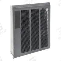 DAYTON Recessed Electric Wall-Mount Heater: 4000 W, 208V AC, Single Phase, 208V AC, 1-phase, Gray (MPN 400C60). Key specifications — Grille Color: Gray; Programming Capability: 5-2; Wattage Output: 4000 W; Voltage, Phase: 208V AC, 1-phase; Rough-In Dimensions - H x W x D: 18-1/4 in x 14-3/8 in x 3-1/2 in; Nominal Voltage - HVAC: 208V AC; Brand: DAYTON; Phase: Single.