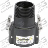 Manifold Pipe Fitting: 2 in Coupling Size, 2 in Hose Fitting Size, 4 5/8 in Overall Lg, EPDM (MPN 201B). Key specifications — Gasket Material: EPDM; Brand: BANJO; Fitting Type: Female Coupler x Extended Male Thread.