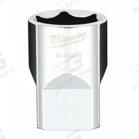 MILWAUKEE Standard Socket: SAE, 1/2 in Drive Size, 13/16 in Socket Size, 6-Point, Std, Chrome (MPN 45-34-9105). Key specifications — attr1204417: MILWAUKEE; attr1204392: Chrome.