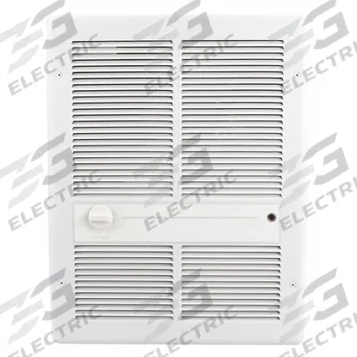 MARKEL Recessed Electric Wall-Mount Heater: 750 W/1500 W, 120V AC, Single Phase - Large Recessed Electric Wall Heaters