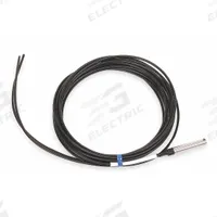 OMRON Fiber Optic Cable: Diffuse, 1/4 in dia Cylinder Pin, 2 m Cable (MPN E32-D14L). Key specifications — Cable Head Type: 1/4 in dia Cylinder Pin; Compatible Product Type: Fiber Optic Sensors; Product Type: Fiber Optic Cable; Brand: OMRON.