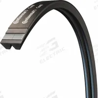 CONTINENTAL V-Belt: 2/B255, 2 Ribs, 258 in Outside Lg, 1 5/16 in Top Wd, 17/32 in Thick (MPN 20040330)