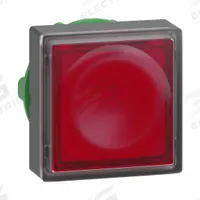 SCHNEIDER Flush Push Button: Red, 22 mm Mounting Size, Non-Metallic, Momentary (MPN ZB5CW343). Key specifications — Brand: SCHNEIDER; Action: Momentary; Series: XB5; Push Button Material Type: Non-Metallic.