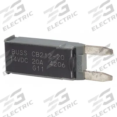 BUSSMANN Automotive Circuit Breaker: CB212, 14V DC, 225 A at 14V DC - Plug-In Mount Automotive Circuit Breakers