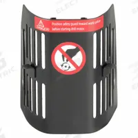 FEIN Drill Press Guard: Curved, 3 1/8 in Guard Wd, 5 1/8 in Guard Ht, Collar Clamp, Steel (MPN 63998611030). Key specifications — attr74666: Steel; attr74661: FEIN; attr74679: Fixed; attr74674: 5-1/8 in; attr74676: Collar Clamp; attr74678: Curved; attr74658: 63998611030.