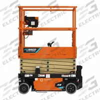 JLG Scissor Lift: Battery, Drivable, 18.5 ft Elevated Platform Ht, 52.8 in x 27.6 in (MPN ES1930M). Key specifications — Brand: JLG; Features Included: Platform Receptacle (110V AC).