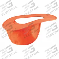 OCCUNOMIX Visor with Neck Shade: Orange, Polyester/Cotton Twill, Over-the-Hat with Wide Brim (MPN 898-078). Key specifications — Head Protection Color: Orange; Material: Polyester/Cotton Twill; Sun Shade Mounting: Over-the-Hat with Wide Brim; For Use With: Front Brim Hard Hats; Brand: OCCUNOMIX.