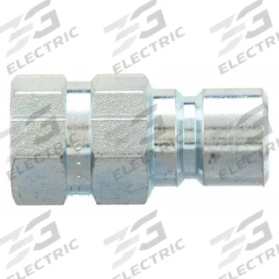 PARKER Hydraulic Quick Connect Hose Coupling: 3/8 in Coupling Size, Steel - Moldmate Series Hydraulic Quick-Connect Coupling Plugs