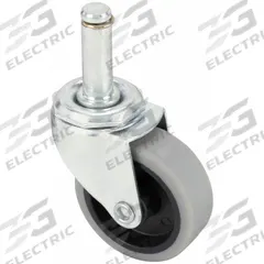 APPROVED VENDOR Stem Caster: Swivel, No Brake, 2 in Wheel Dia., 7/8 in Wheel Wd, Rubber, Plastic (MPN 400K81). Key specifications — attr1111099: APPROVED VENDOR; attr1111095: Gray; attr1176855: Swivel.