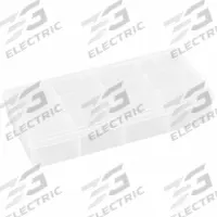 FLAMBEAU Compartment Box: 3 1/2 in x 7 in x 1 3/8 in, Clear, Not Electrostatic Discharge Conductive (MPN T219). Key specifications — ESD Conductive: Not Electrostatic Discharge Conductive; Color: Clear; Compartment WxD: (12) 1-7/16 in x 1-1/16 in; Brand: FLAMBEAU; Material: Plastic.