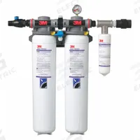 3M Water Filtration System: 0.2 micron, 10 gpm, NPT, 24 1/8 in Overall Ht, 108,000 gal (MPN 5624201). Key specifications — Brand: 3M; Reduces: Bacteria; Filter Media: Pleated Membrane.