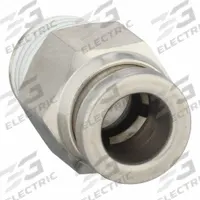 SMC Push-Fit Adapter Fitting: 5/32 in OD x 1/8 in OD Size, Push-to-Connect x MNPT, Stainless Steel (MPN KQG2H03-N01S). Key specifications — Brand: SMC; Thread Size A: 1/8".