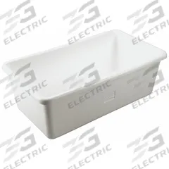 VIKAN Hopper Tub: 500 lb, 54 1/2 in L x 32 in W x 21 3/4 in H, White, Storage Tub (MPN 69115). Key specifications — Bin Color: White; Brand: VIKAN; Product Type: Transport Storage Tub.