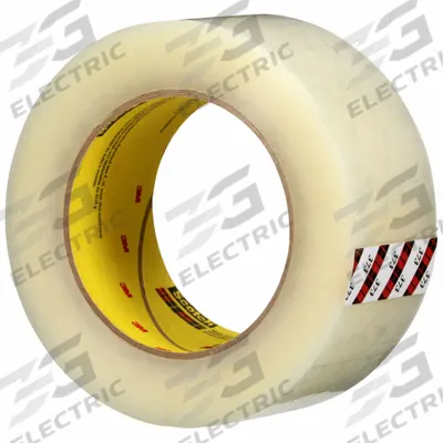 SCOTCH Carton Sealing Tape: 2.5 mil Tape Thick, 1 7/8 in x 110 yd, Clear - Hot Melt Packing Tape for Recycled Boxes