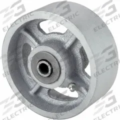 APPROVED VENDOR Caster Wheel: 5 in Wheel Dia., 2 in Wheel Wd, Iron, 1,300 lb Load Rating, Roller (MPN 26Y439). Key specifications — Includes Spanner Bushing: Included; Wheel/Tread Material: Iron; Wheel/Tread Color: Silver; Brand: APPROVED VENDOR.