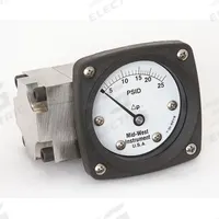 MIDWEST INSTRUMENT Differential Pressure Gauge: Back, 1/4 in NPT Female, Model 142, 2 1/2 in Dial (MPN 142-SA-00-OO-25P). Key specifications — Sensor Type: Diaphragm; Series: Model 142; Housing Material: 316 Stainless Steel; Certificate of Calibration: Not Included.