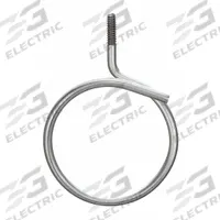 NVENT CADDY Bridle Ring: Steel, Galvanized, 3/4 in Trade Size / Wire Range, #10-24 Thread Size (MPN 2BRT12). Key specifications — attr29124: #10-24; attr25852: Steel; attr29127: Galvanized; attr29123: Gray; attr29126: Low Voltage Cable; attr88172: NVENT CADDY; attr29132: Standard.