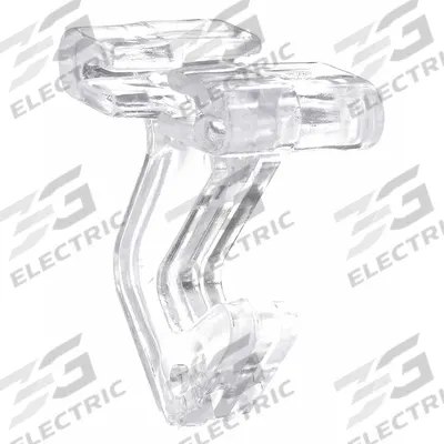 APPROVED VENDOR Under-Shelf Hook: Clip-In, 15 lb Wt Capacity, 1 Points per Hook, Clear - Clip-In Ceiling Hooks