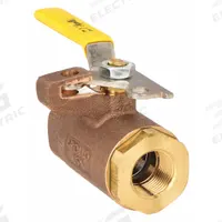 APOLLO Manual Two-Way Ball Valve: 3/8 in, Bronze, Straight, FNPT x FNPT, 600 psi Max. Pressure (CWP) (MPN 75-102-01). Key specifications — Brand: APOLLO; Handle: Locking Lever.