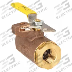 APOLLO Manual Two-Way Ball Valve: 3/8 in, Bronze, Straight, FNPT x FNPT, 600 psi Max. Pressure (CWP) (MPN 75-102-01). Key specifications — Brand: APOLLO; Handle: Locking Lever.