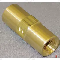 APPROVED VENDOR Piston Spring Check Valve: Piston, Inline Valve Body, 1/4 in Pipe Size, FNPT x FNPT (MPN CHK BRS 415-4F4F-B). Key specifications — Brand: APPROVED VENDOR.