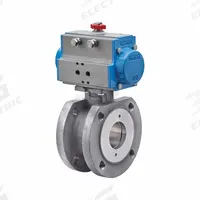 BONOMI Pneumatically Actuated Two-Way Ball Valve: 4 in, Stainless Steel, Flange x Flange, One-Piece (MPN 8P723101-4-C2). Key specifications — Brand: BONOMI; Pilot Solenoid Voltage: 24V DC.