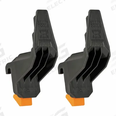 KLEIN TOOLS Multi-Hook Rail Attachment: 3 in W x 6 1/8 in H x 2 5/16 in L, Plastic - MODBox Rail Attachments & Adapters