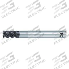 OSG Corner Radius End Mill: Carbide, WXS Coated, 4 Flute, 1/16" Mill Dia, 1/16" LOC, 0.01" Rad (MPN 447100111)