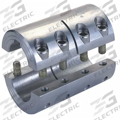 RULAND MANUFACTURING Rigid Shaft Coupling: 1 7/16 in Bore Dia 1, 1 7/16 in Bore Dia 2 - Two-Piece Rigid Shaft Couplings