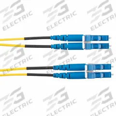 PANDUIT Fiber Patch Cord: Single Mode, 2 m Lg, LC End 1, LC End 2, Yellow, OFNR, 2 Fiber Count (MPN F92ERLNLNSNM002). Key specifications — Fire Rating: Riser; Jacket Material: OFNR; Number of Fibers: Duplex; Fiber Type: OS1; Polarity: A-B Polarity; Brand: PANDUIT; _Fiber Optic Cable Style: 9/125µ OS1/OS2.